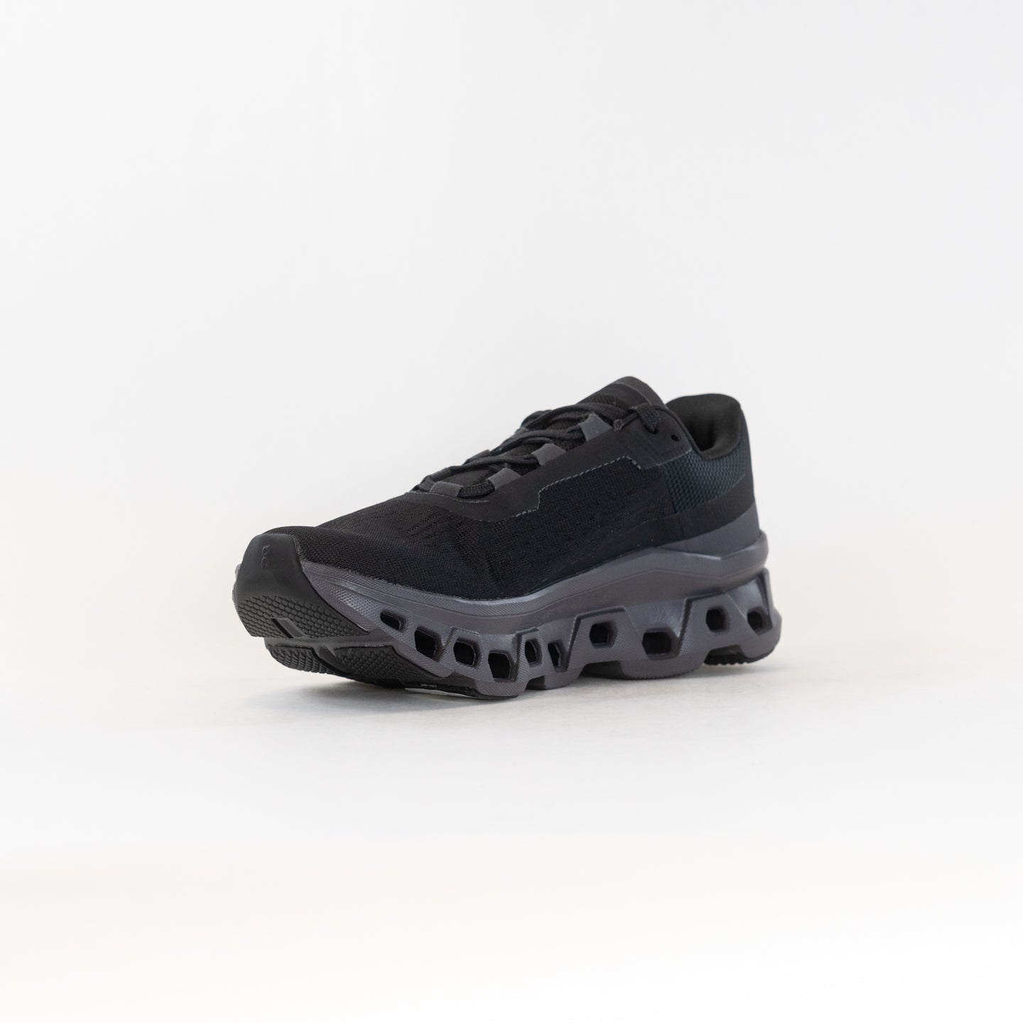 Women's On Cloudmonster Running Shoes - Black/Magnet Color