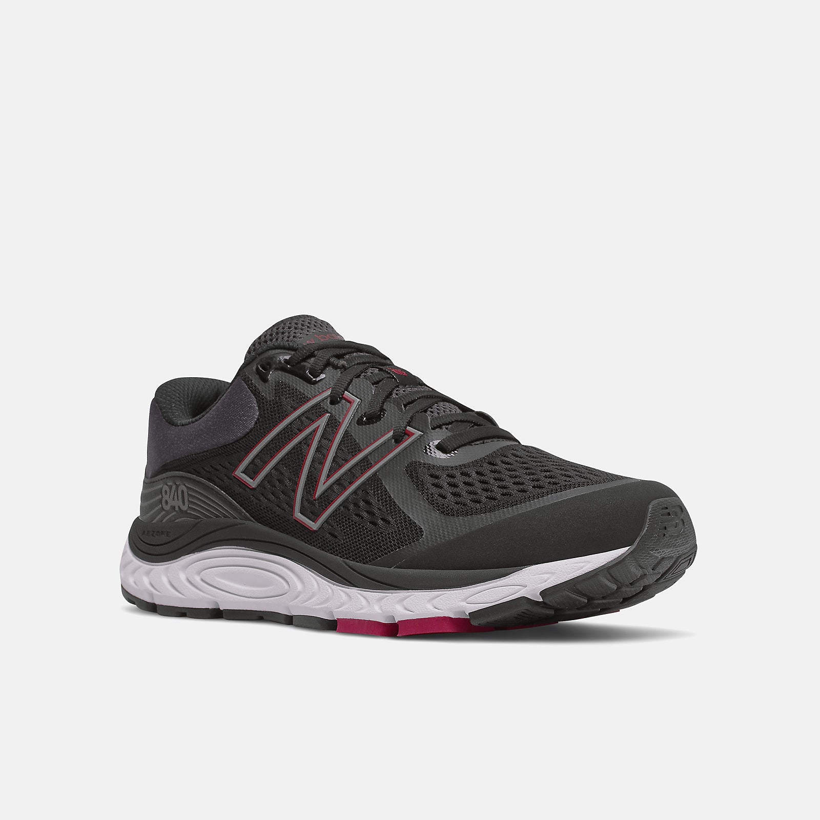 New Balance Men's 840V5 Running Shoes in Stylish Black/Red