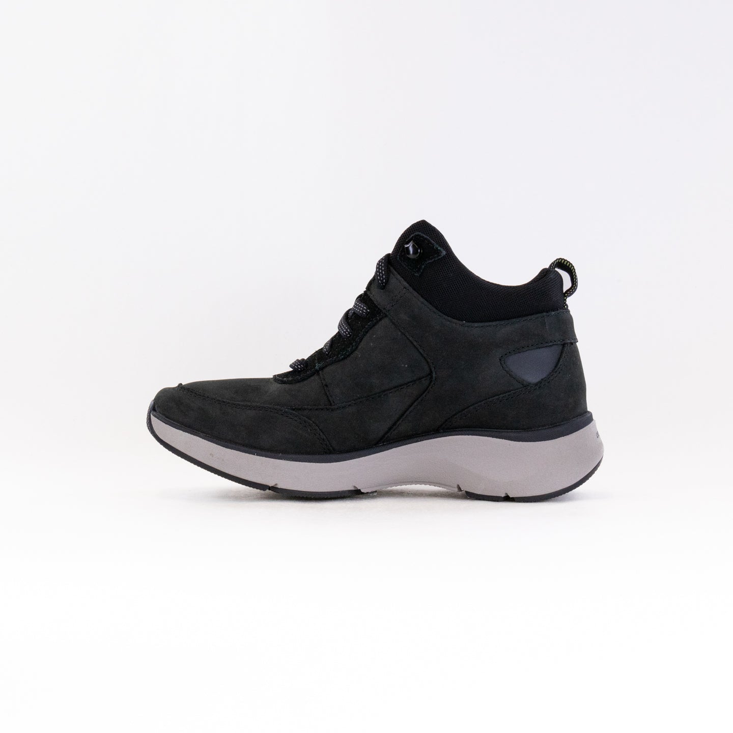 Women's Black Clarks Wave 2.0 MID Waterproof Everyday Active Ankle Boots