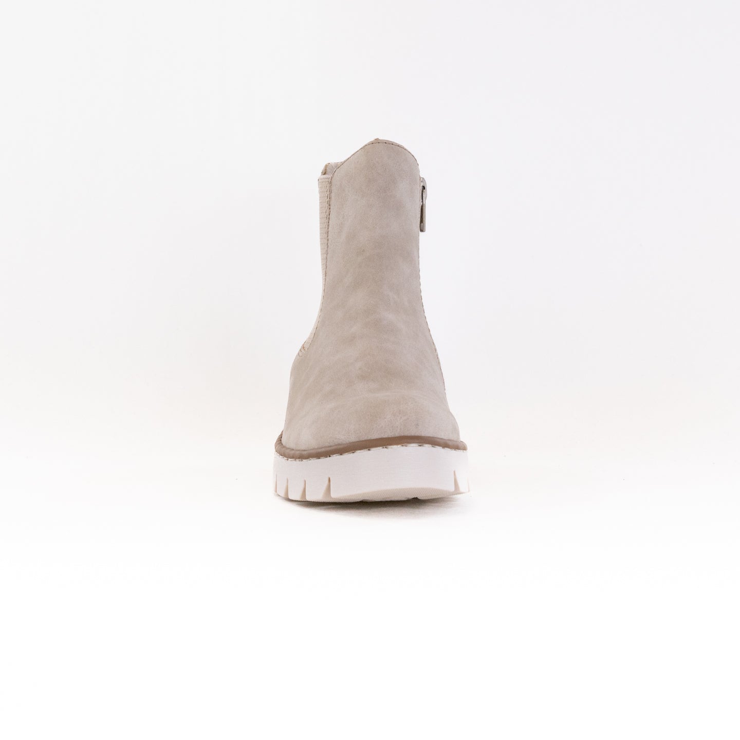 Rieker Women's X5772 Prisca Beige Chelsea Boots