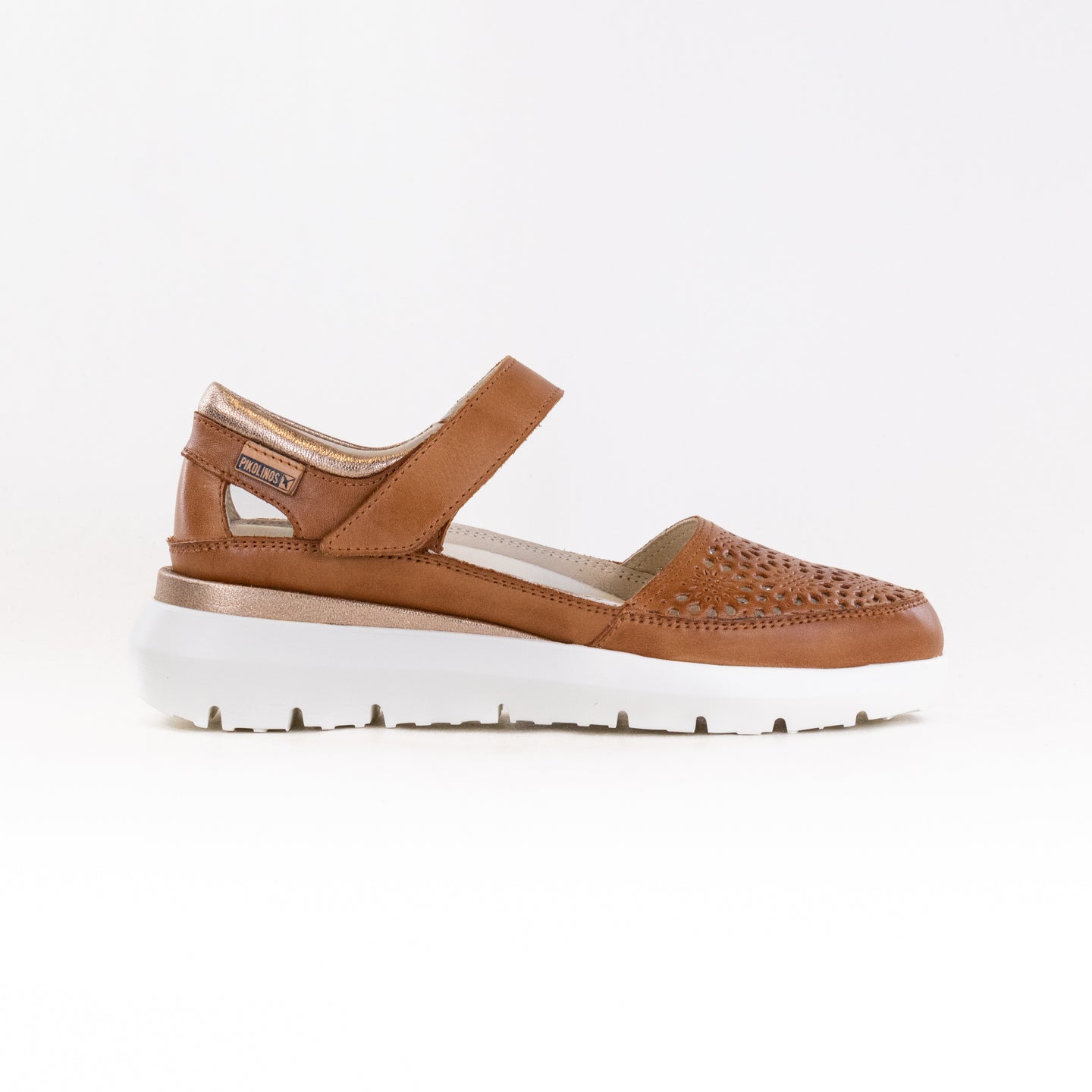 Pikolinos Women's Reuda W2A-6611C1 Brandy-Colored Leather Summer Sandals