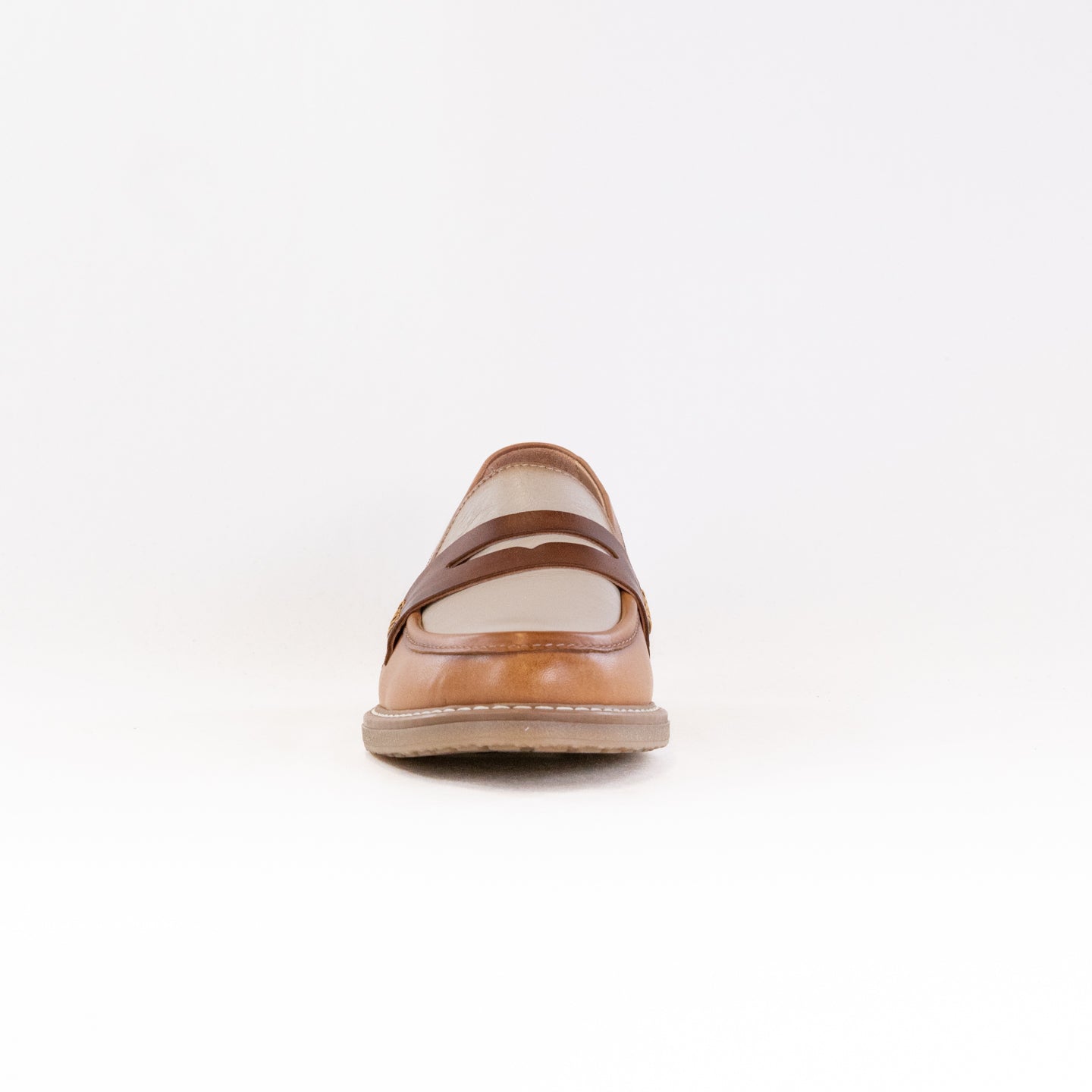 Pikolinos Women's Aldaya W8J - 3541C3 Almond - Colored Calfskin Leather Penny Loafers