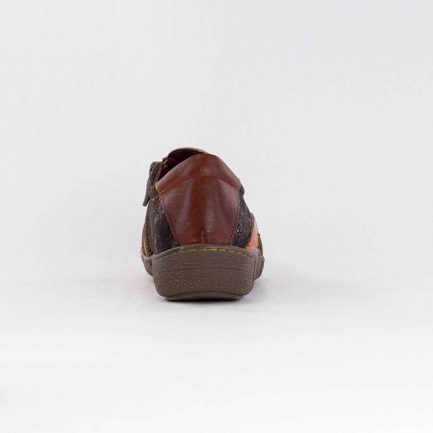 L'Artiste Women's Brown Multi Hand - Painted Comfort Clogs Lata