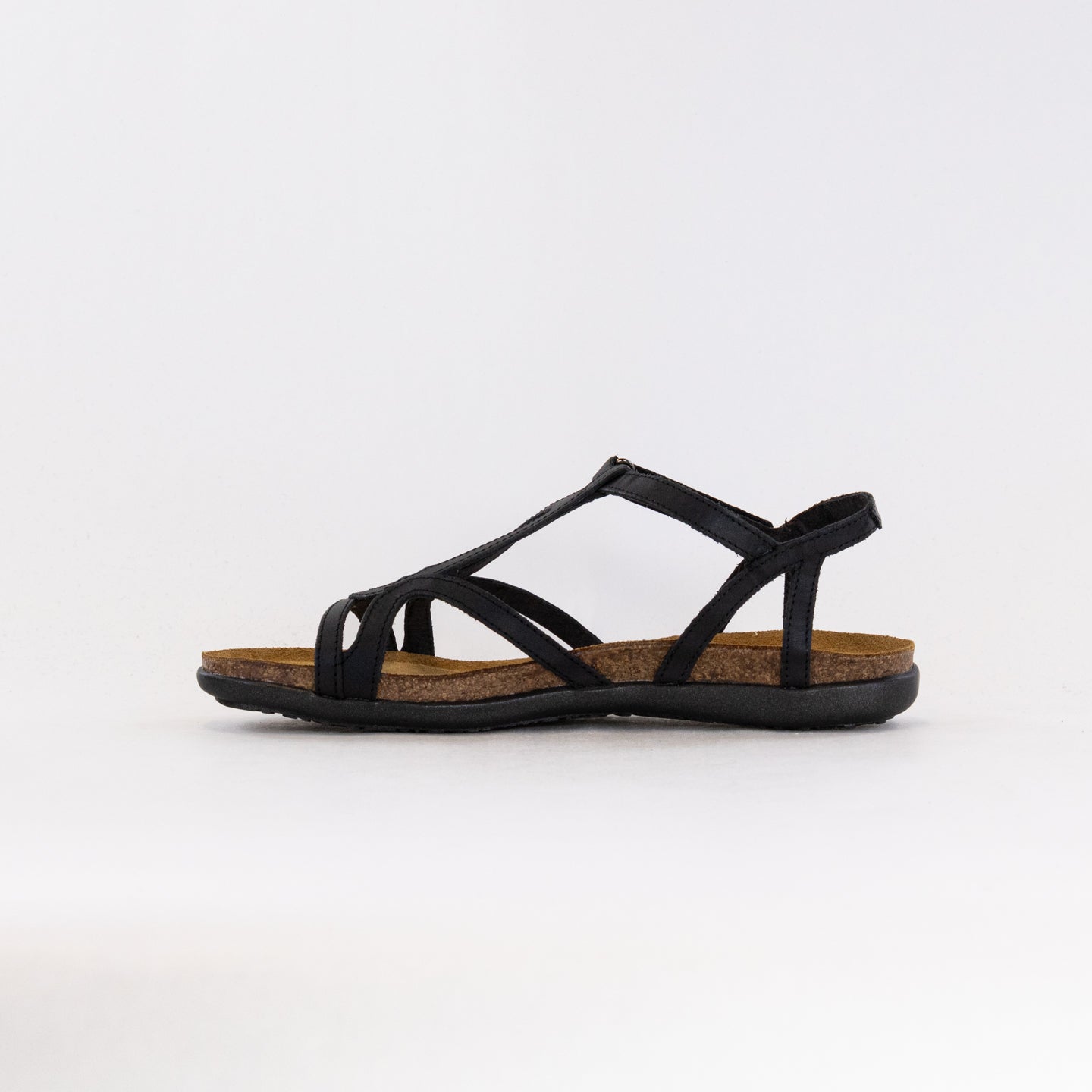 Naot Women's Dorith Gladiator-Inspired Sandals in Black Raven Leather