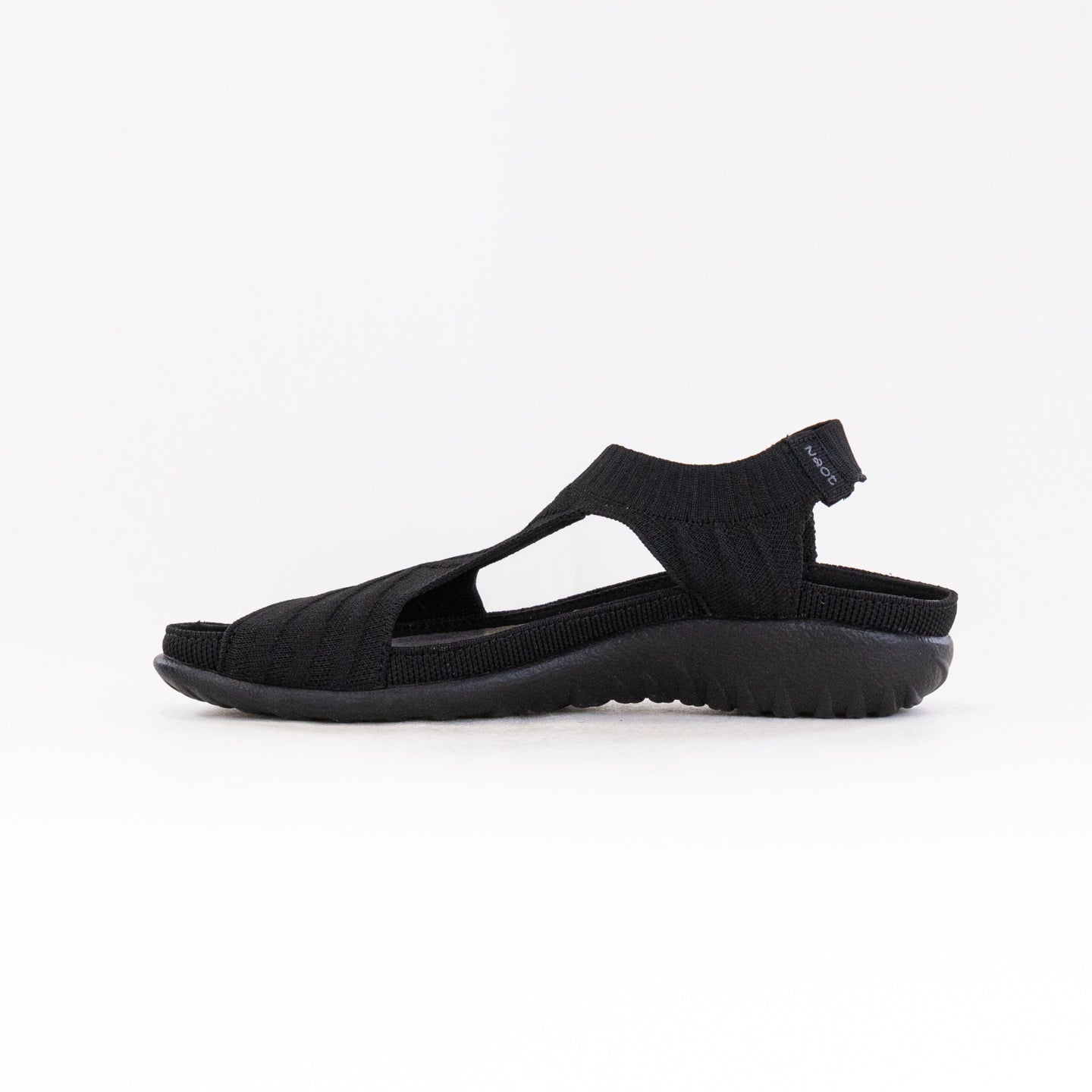 Naot Women's Black Knit Kawhia Slip-on Sustainable Sandals