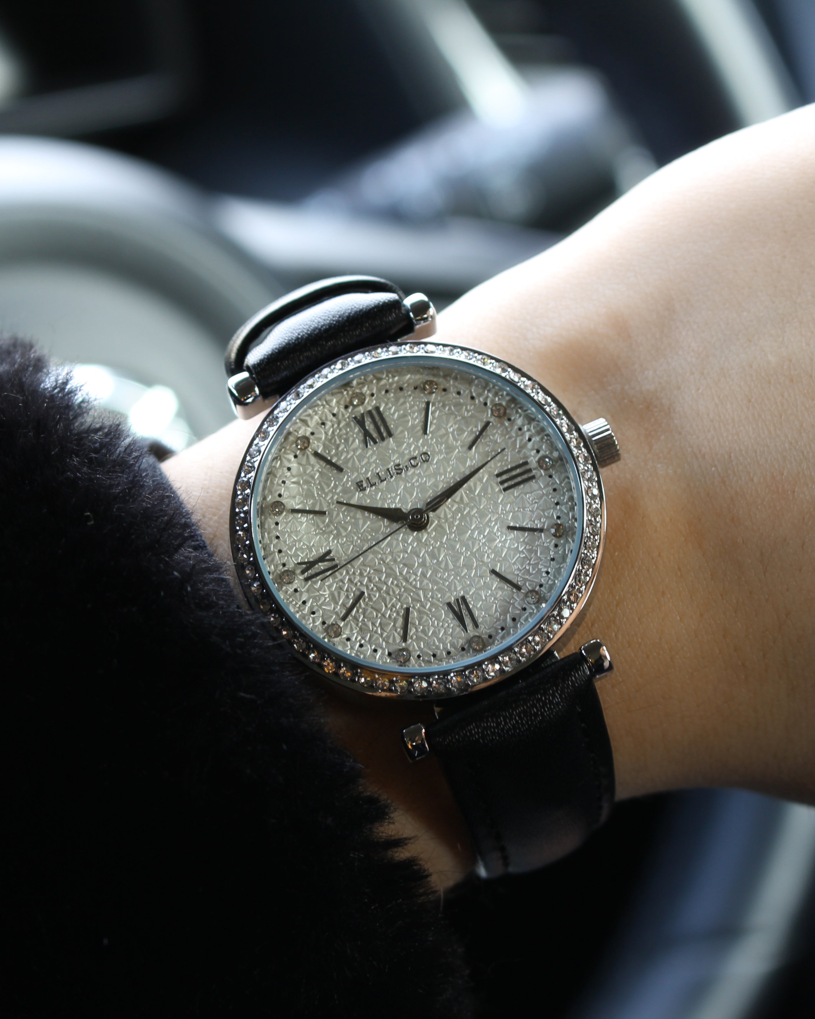 Ellis & Co Emily Quartz Leather Watch - A Chic and Reliable Seasonal Essential