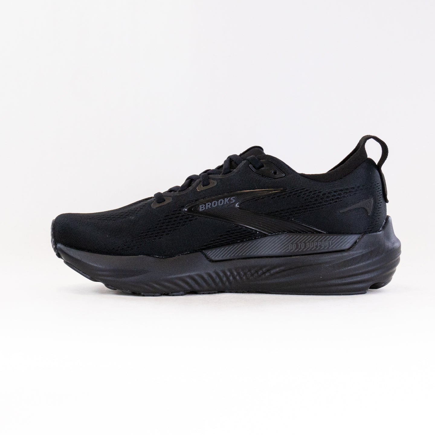 Men's Brooks Glycerin GTS 22 Running Shoes in Classic Black Color