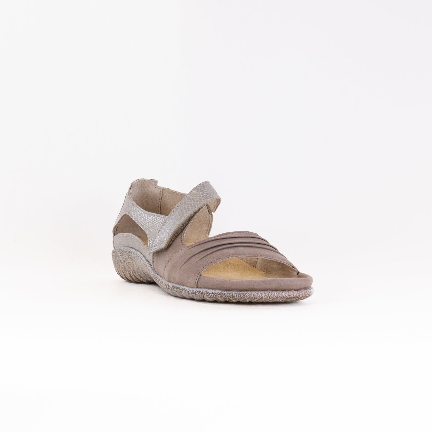Naot Women's Papaki Sandals in Stone Nubuck Material