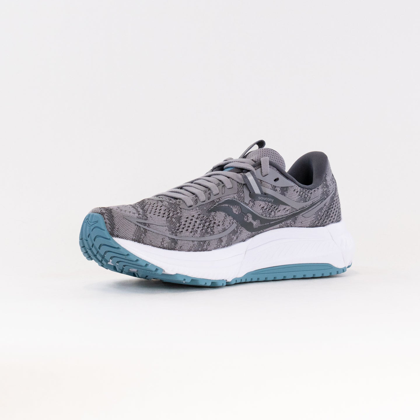 Saucony Women's Omni 21 Wide Running Shoes - Alloy/Rainfall Color