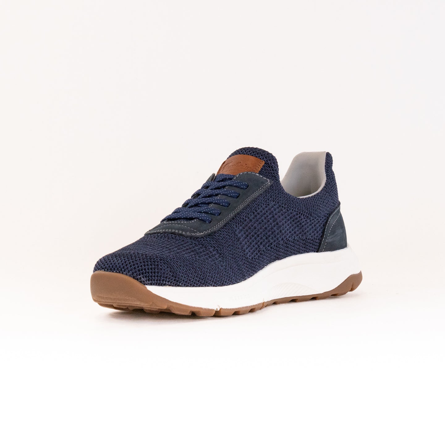 Navy Men's Florsheim Satellite Knit Elastic Slip - On Dress Sneakers