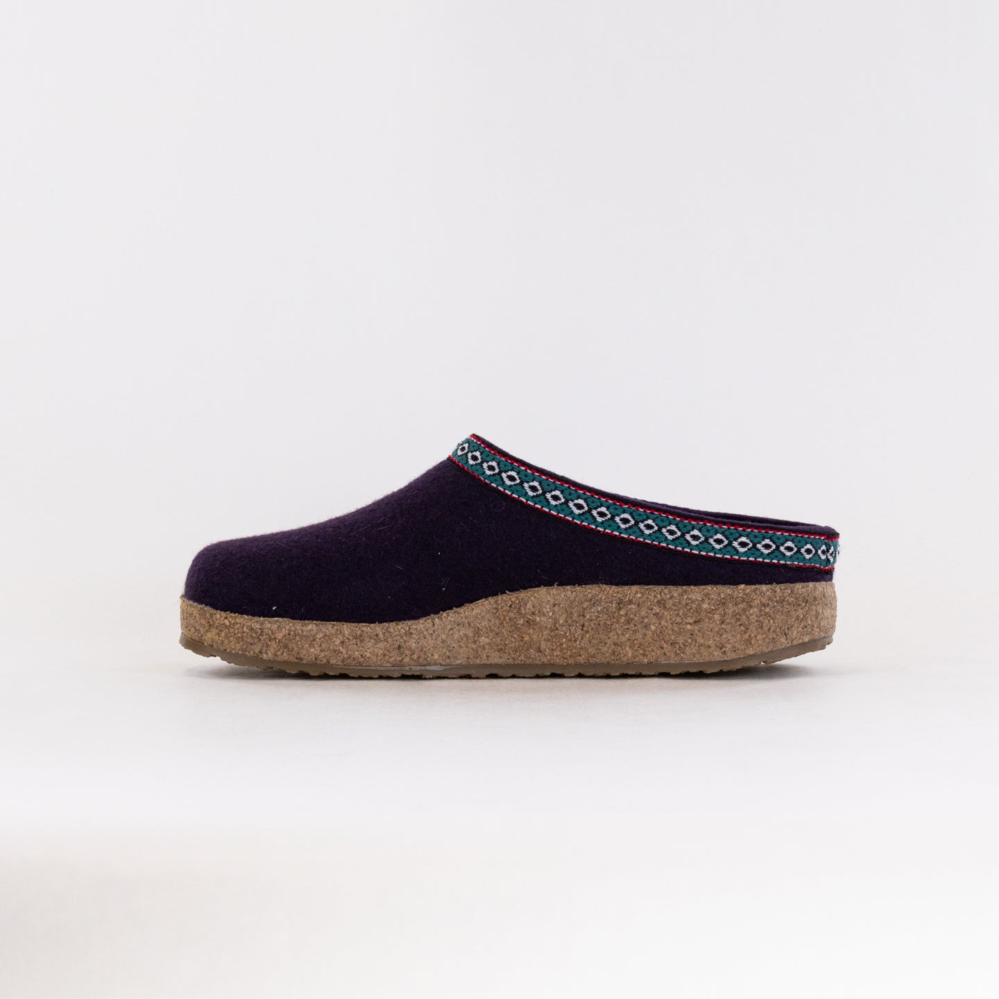Haflinger Women's GZ Clogs in Eggplant Color