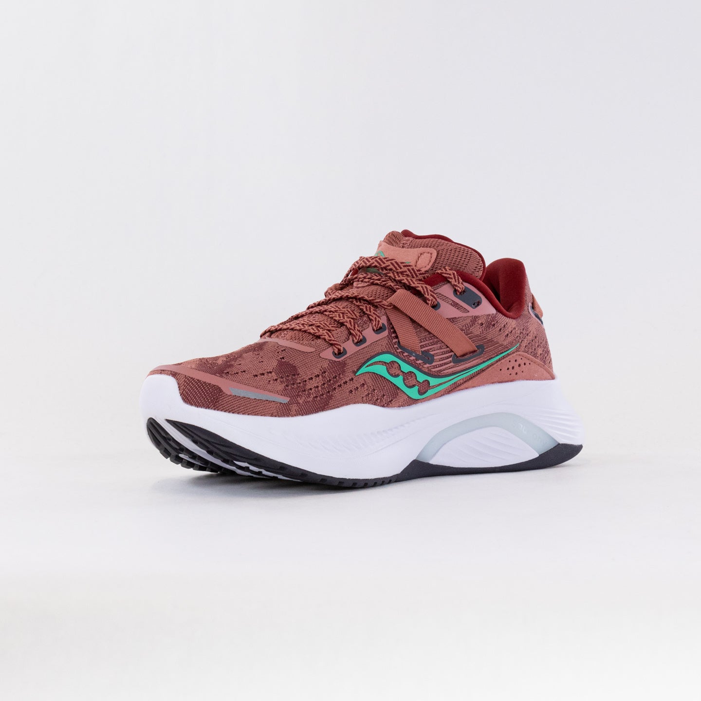 Women's Saucony Guide 16 Running Shoes in Soot/Sprig Color