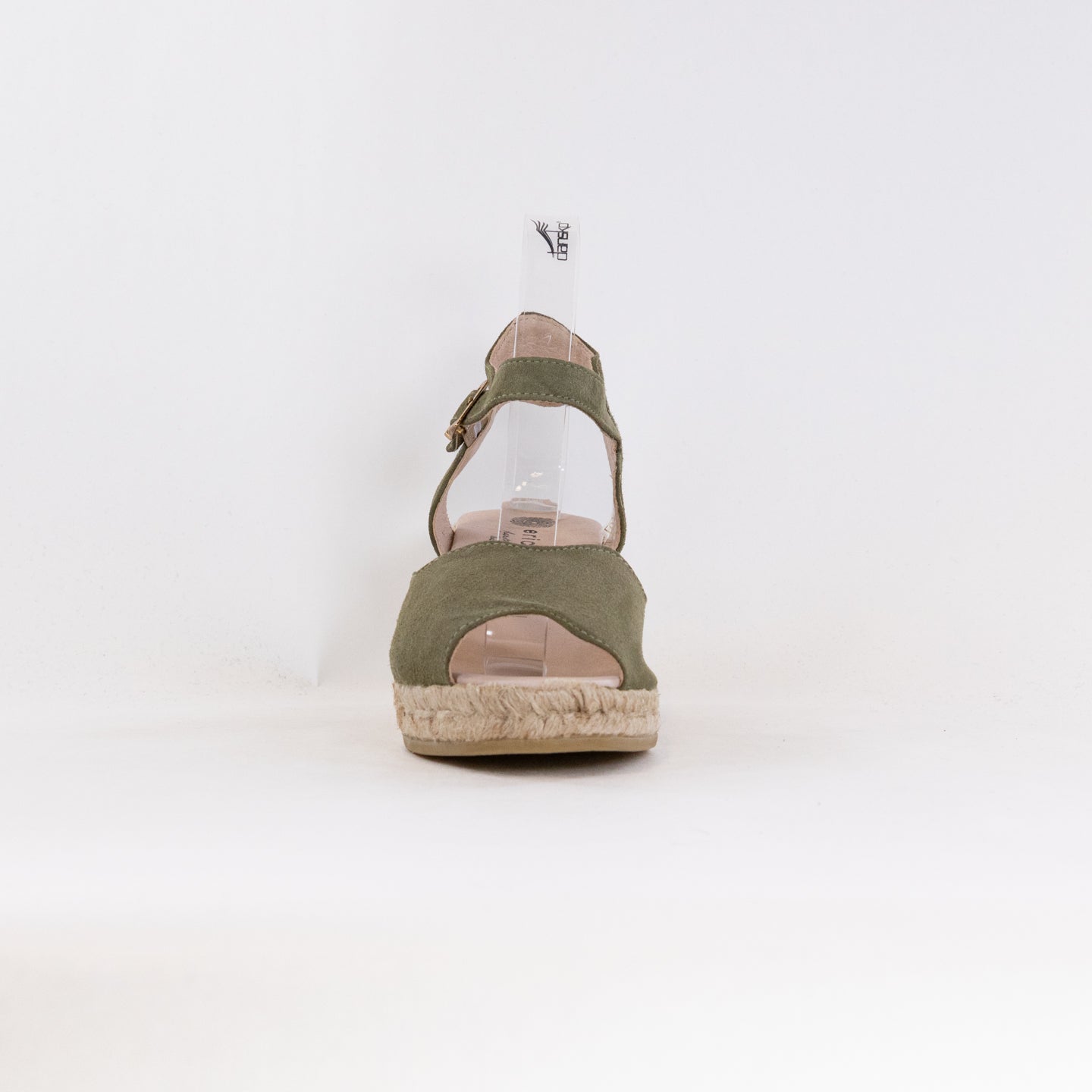 Women's Eric Michael Khaki Suede Lupa Wedge Sandals