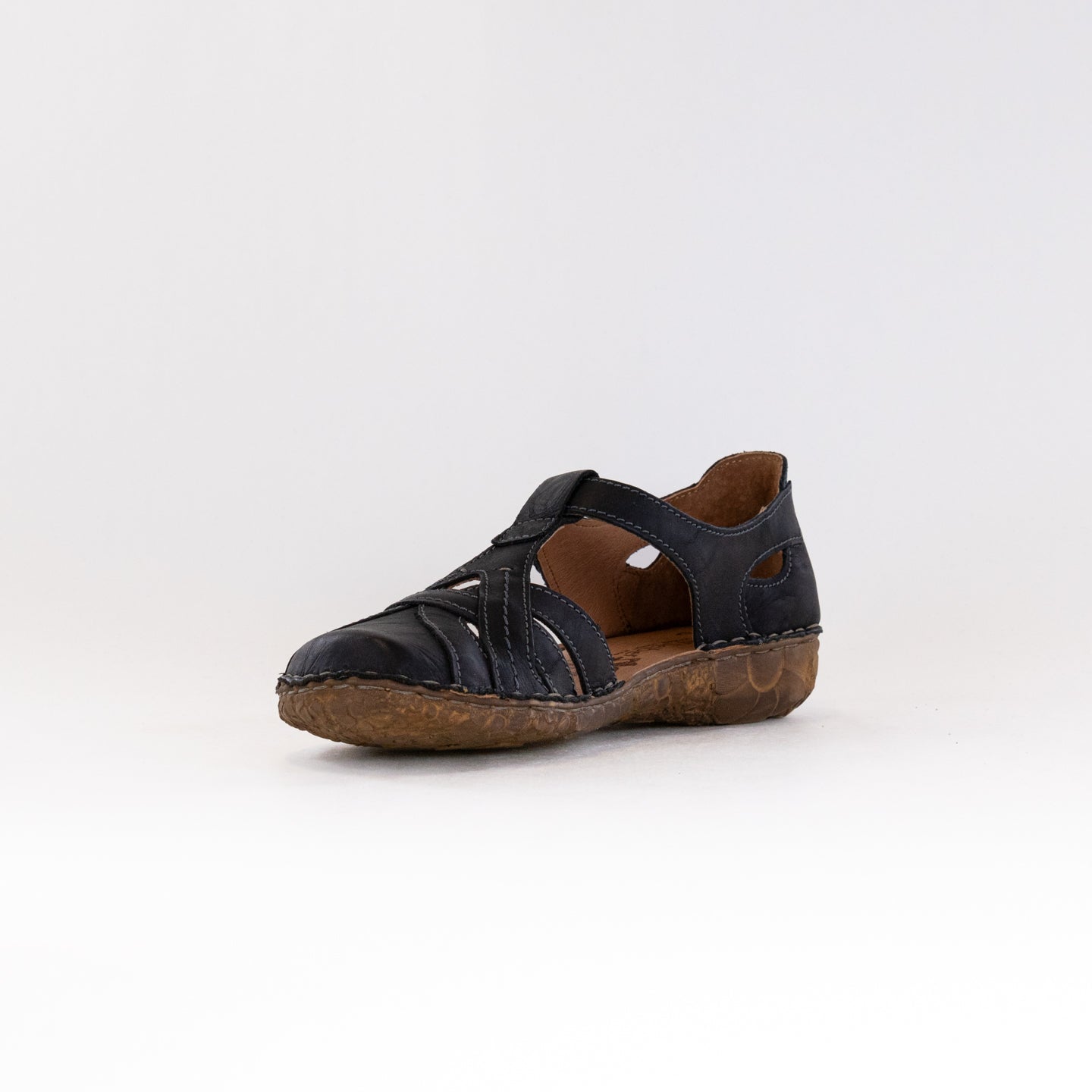Josef Seibel Women's Black Rosalie 29 Open Fisherman Shoes