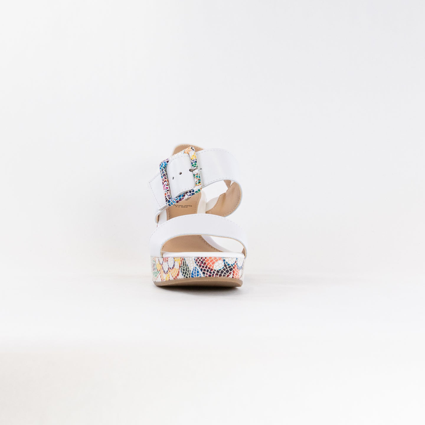 Spring Step Women's Fashionable Azucar Ankle-Strap Sandals - White Multi