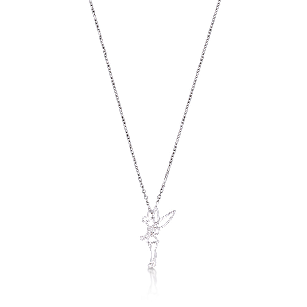Enchanting Disney Tinkerbell Silhouette Jewelry Pendant