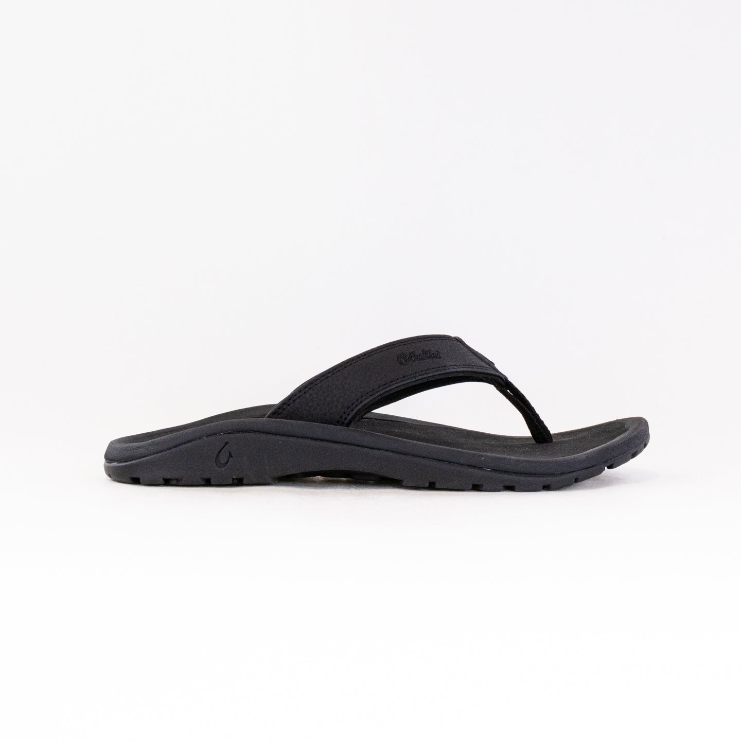 Olukai Men's Ohana Black/Black Cushioned Water-Resistant Beach Sandals