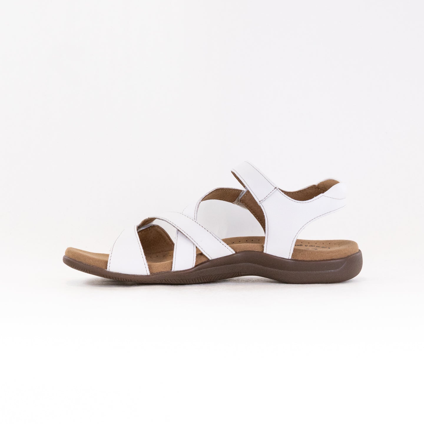 Taos Women's Big Time White Slip-on Sandals with Back Strap