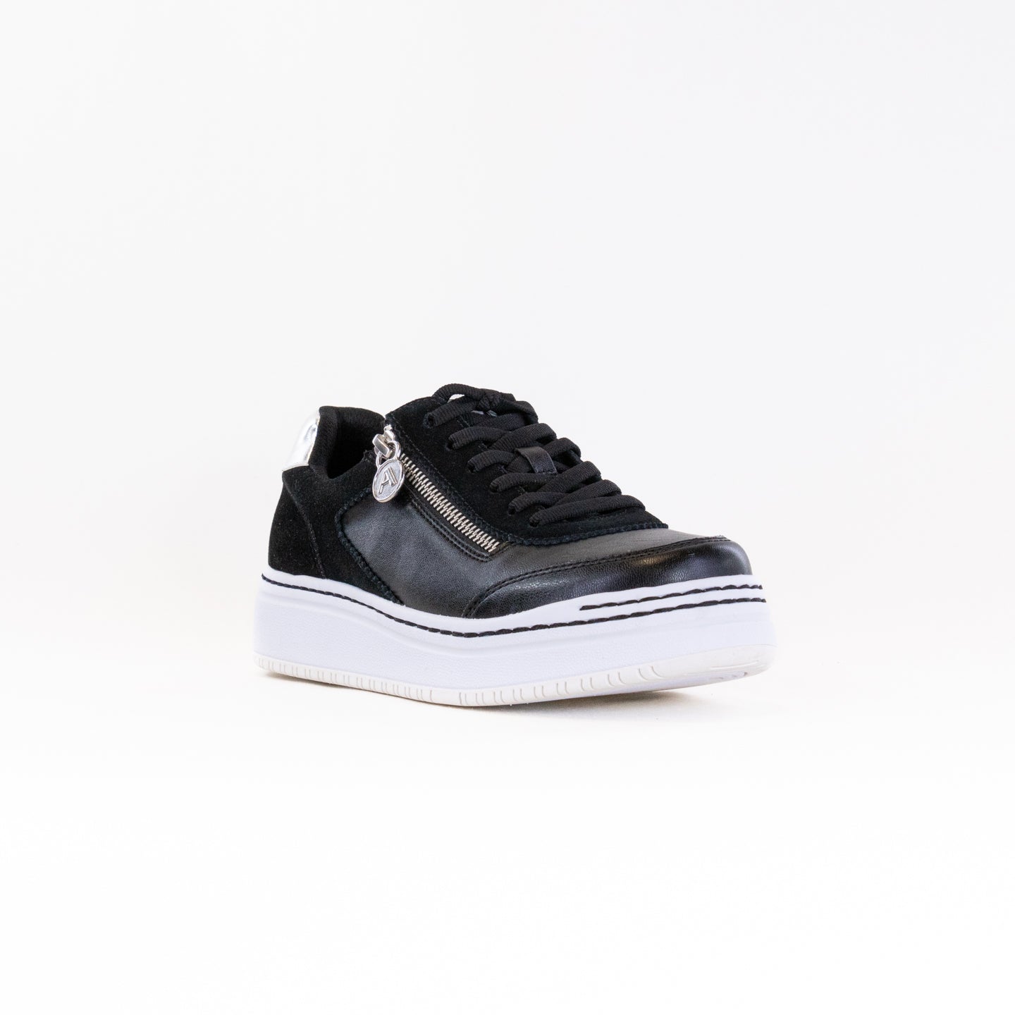 Women's Alegria Averie Black Convertible Sneakers with Adjustable Fit