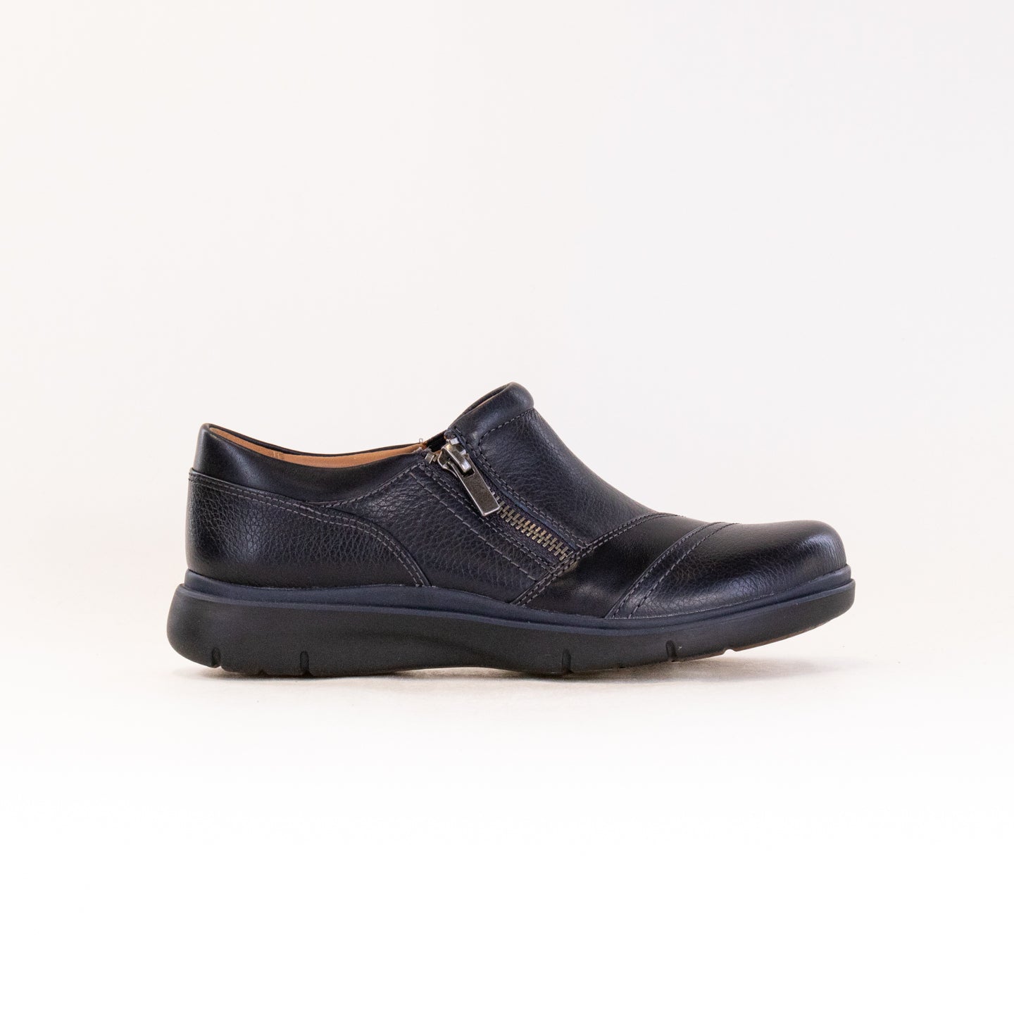 Clarks Women's Certina Pure Navy Leather Casual Shoes