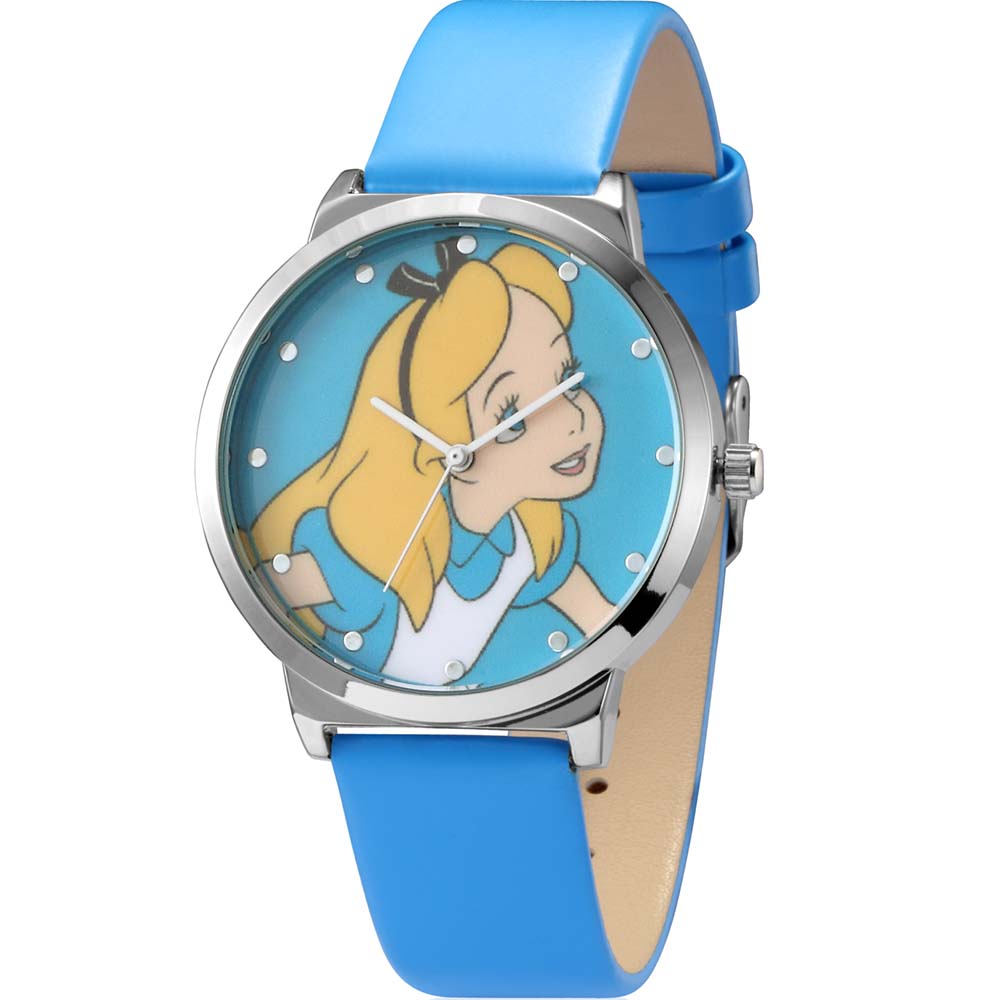 Disney's Adorable Alice in Wonderland Blue Strap Watch SPW035