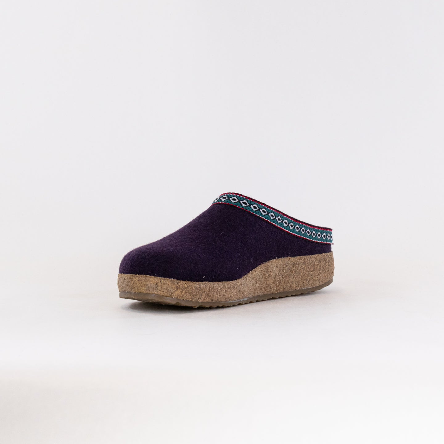 Haflinger Women's GZ Clogs in Eggplant Color