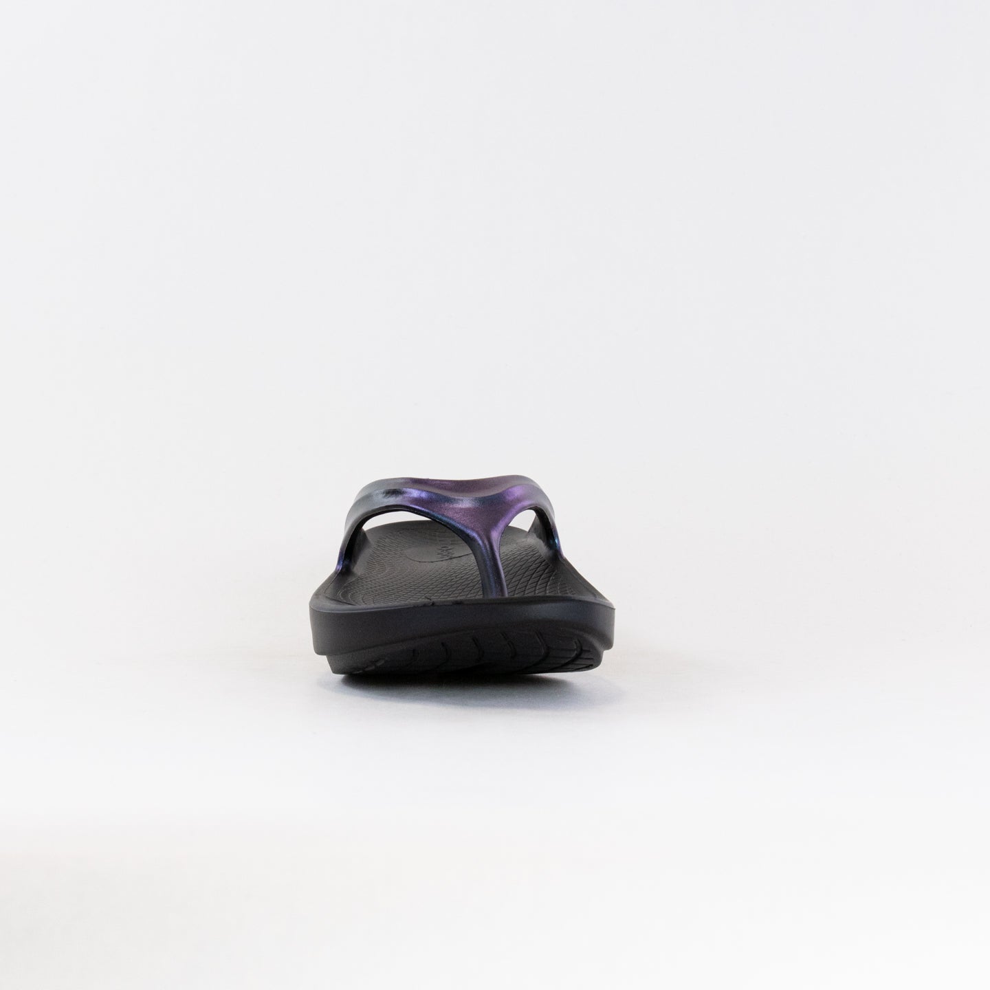 Women's OOFOS OOlala Luxe Sandals in Midnight Spectre Color