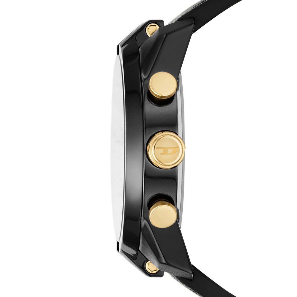 Diesel Men's DZ4610 Split Design Black Silicone Wristwatch