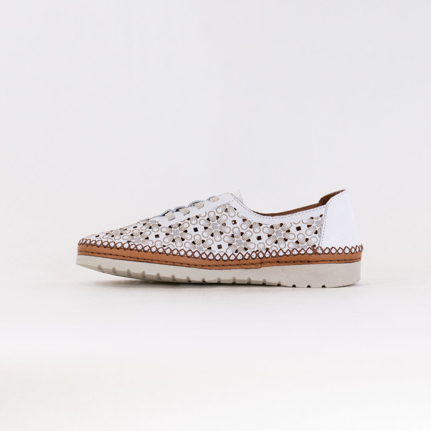 Spring Step Women's Indi - Stylish White Leather Shoes