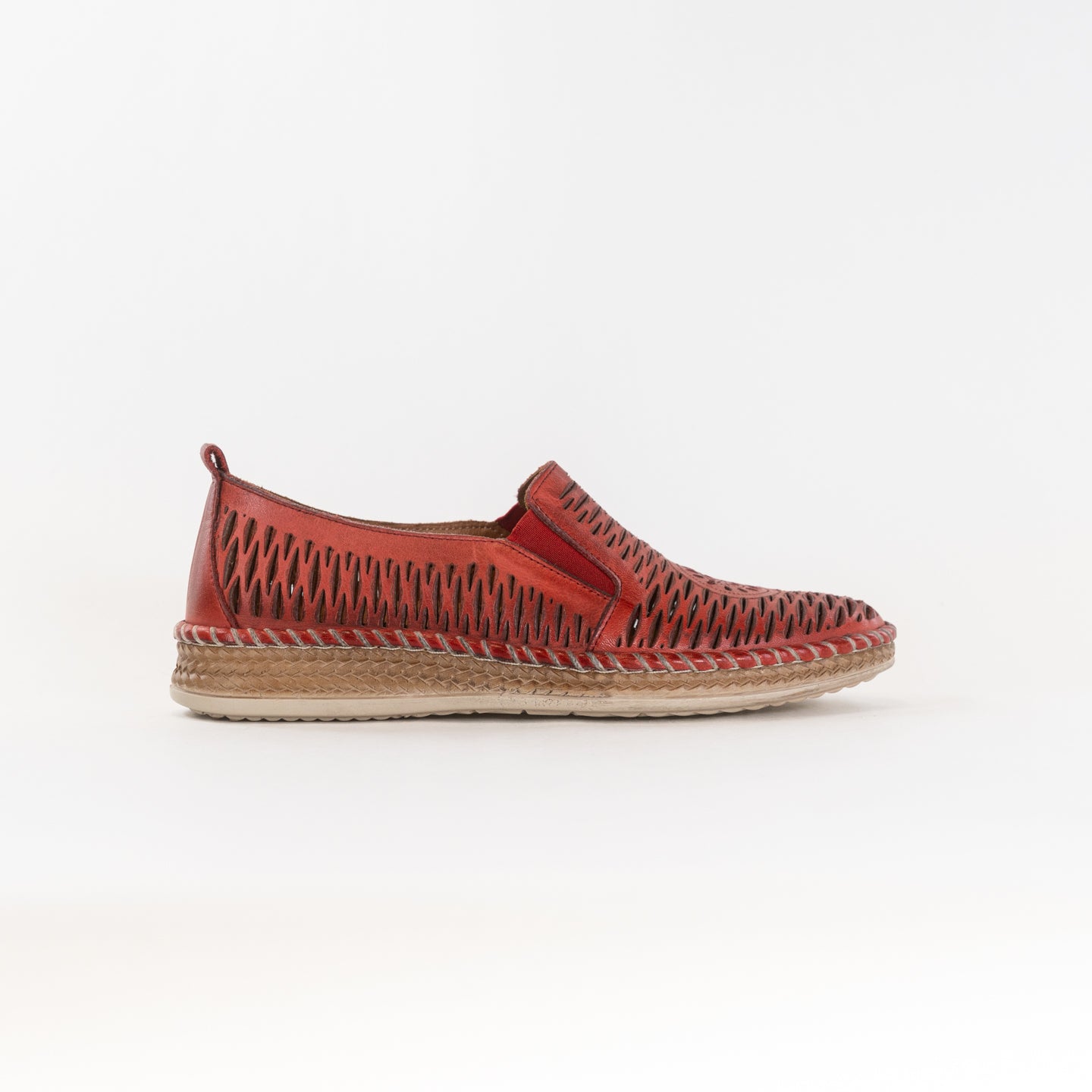 Spring Step Women's Newday Casual Slip-on Shoes in Stunning Red