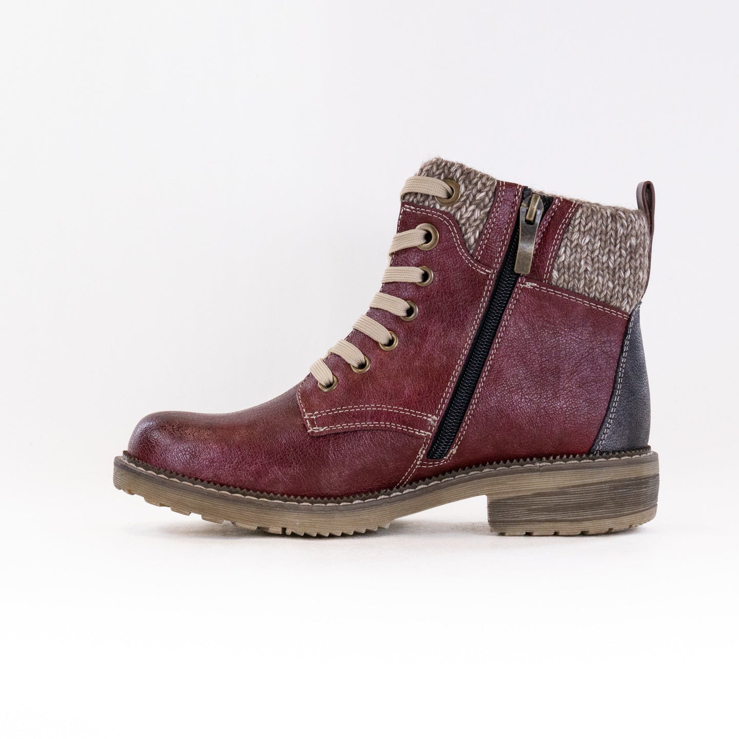 Spring Step Women's Khazera Water-Resistant Booties in Bordeaux