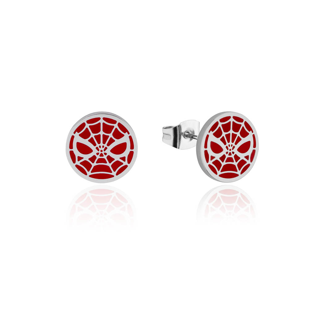 Disney Stainless Steel Spider - Man Stylish Stud Earrings for Fans