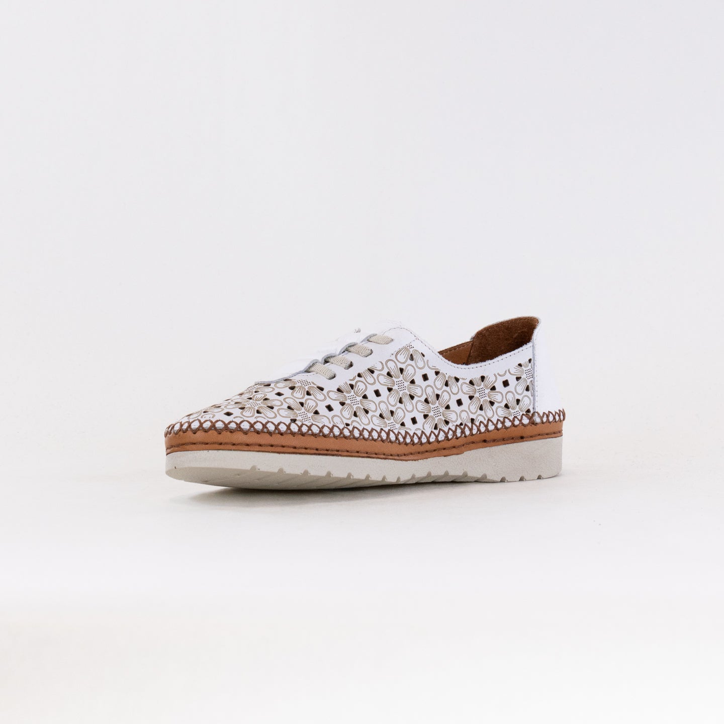 Spring Step Women's Indi - Stylish White Leather Shoes