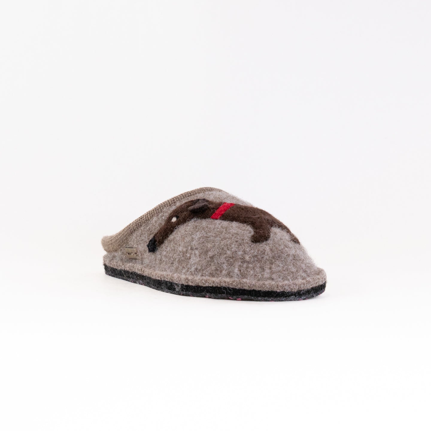 Haflinger Women's Earth-Toned Doggy Boiled Wool Slippers