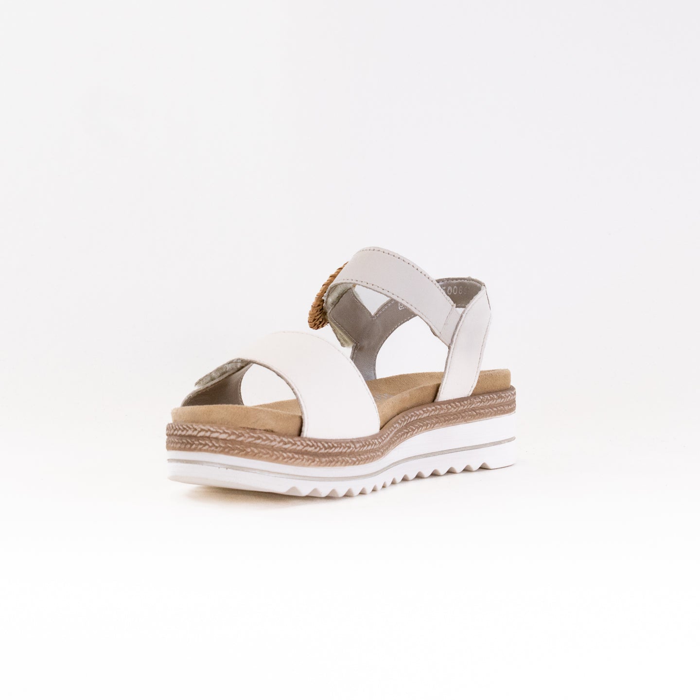 Beige Women's Remonte Jocelyn D0Q52 Smooth Leather Strap Sandals