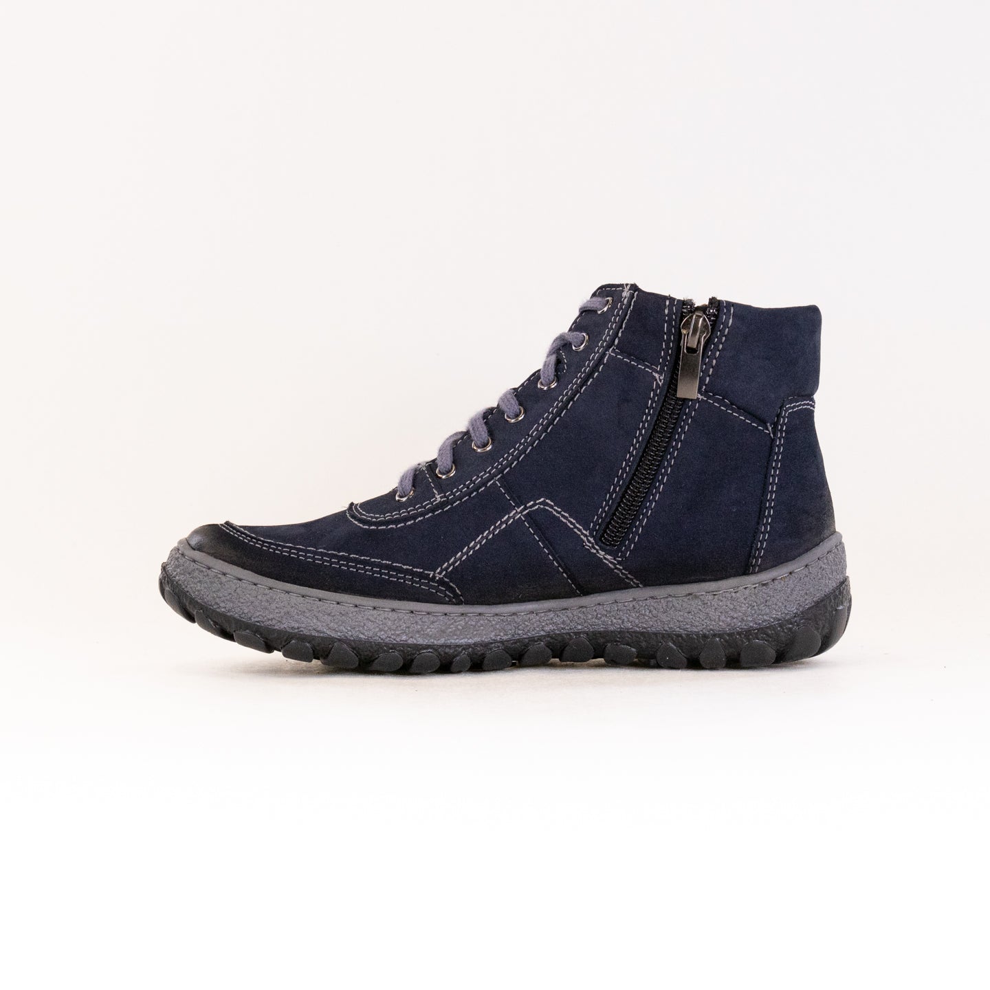 Women's Blue Nubuck V-Italia 641 Kiki Comfortable Walking Shoes