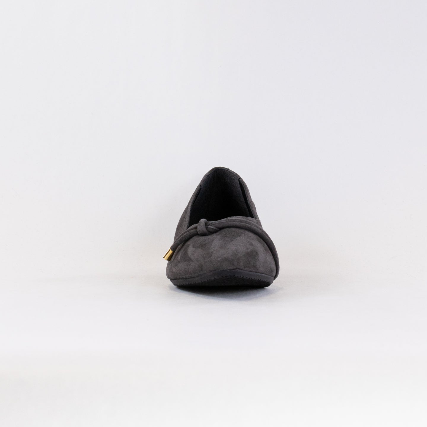 Women's Grey Suede Eric Michael Kim Low - heeled Loafers for Work or Dress