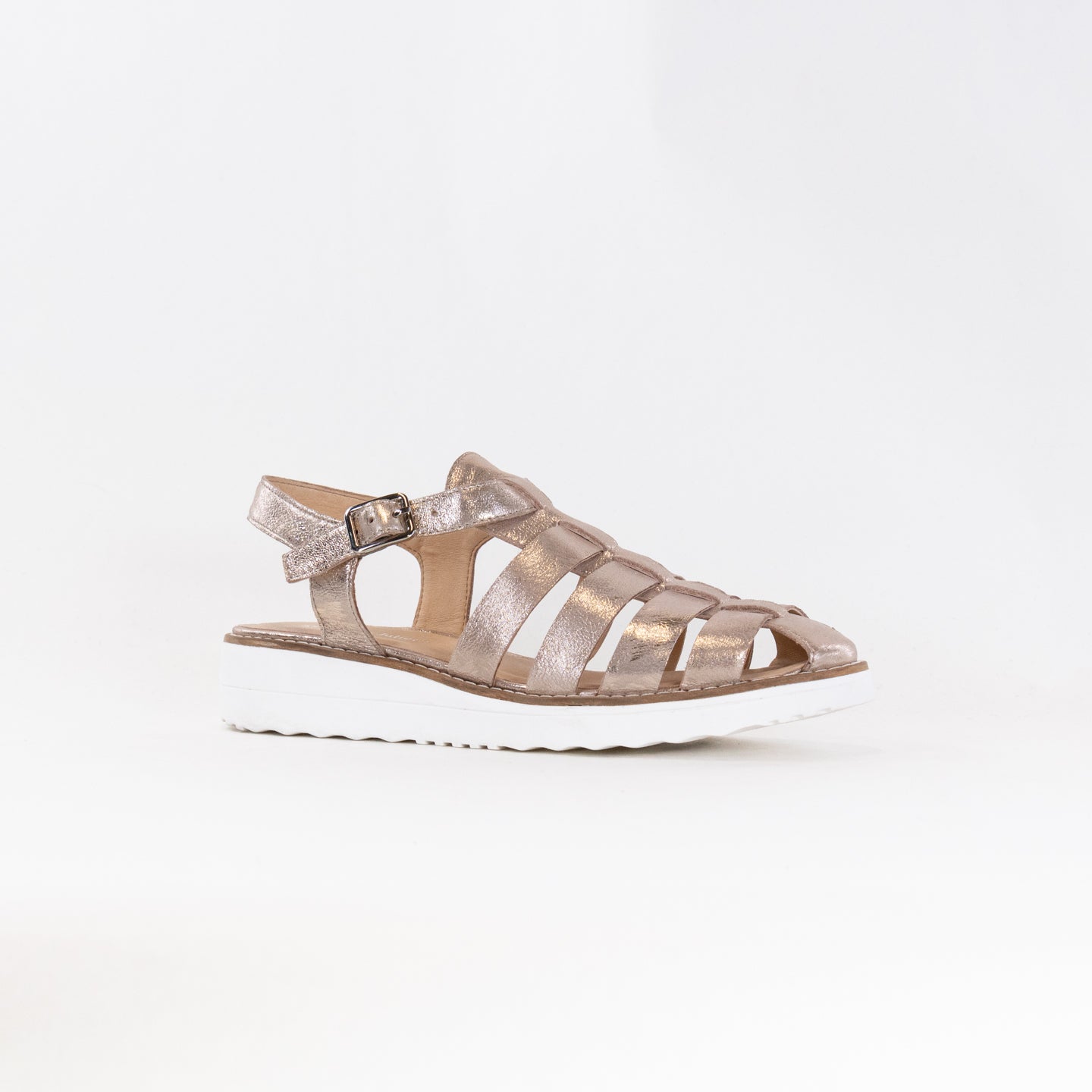 Django And Juliette Women's Oblight Platino Scratch-Resistant Leather Shoes