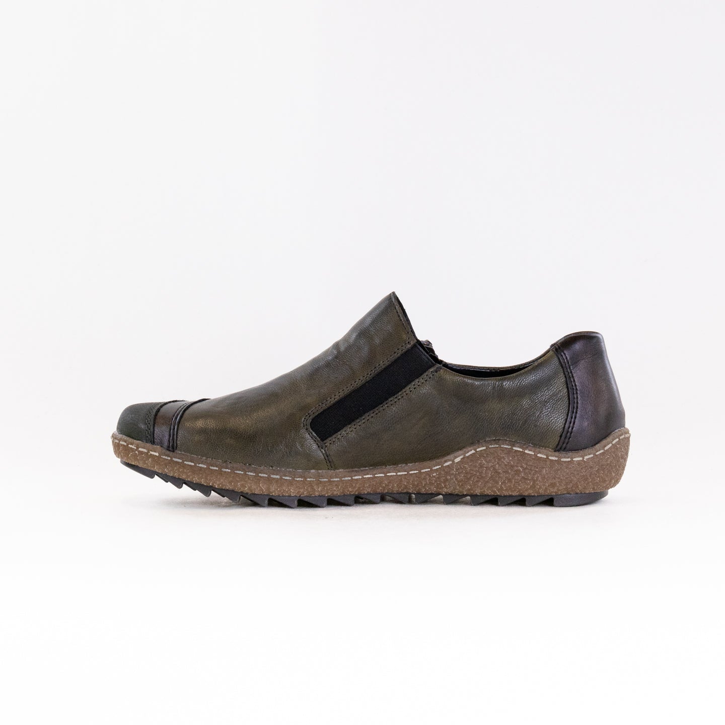 Rieker Liv L7571-54 Women's Olive Lightweight and Flexible Water-Resistant Walking Shoes