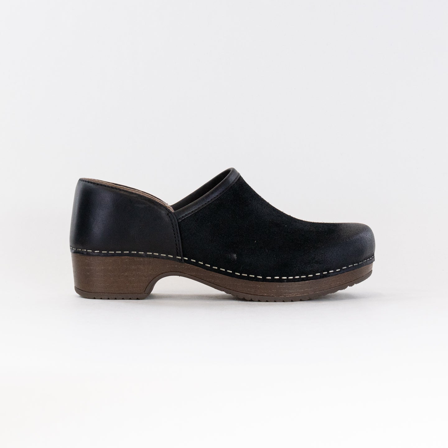 Dansko Women's Brenna Slip-On Shoes in Black Burnished Suede