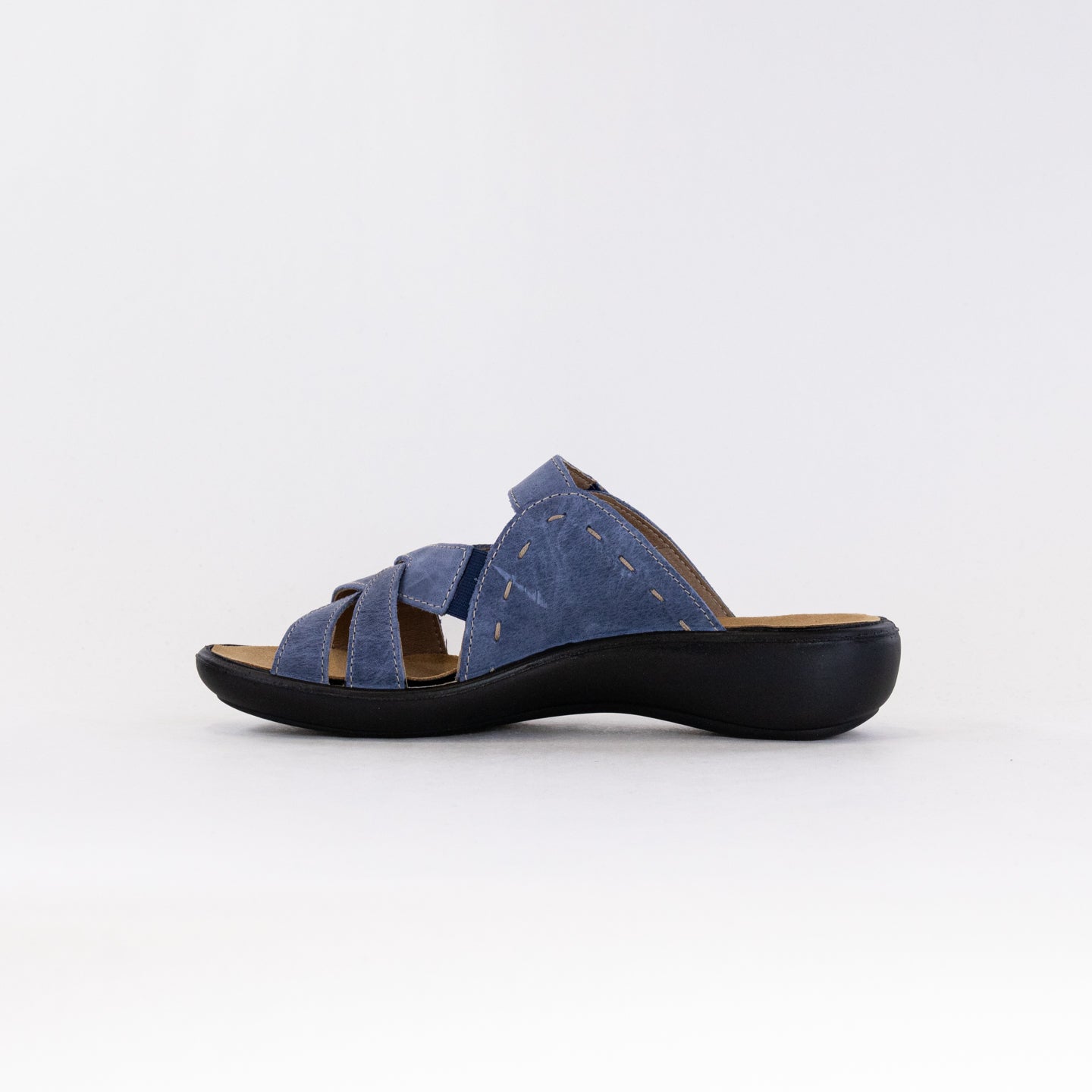 Women's Dark Blue Romika Ibiza 99 Stylish Slide Sandals