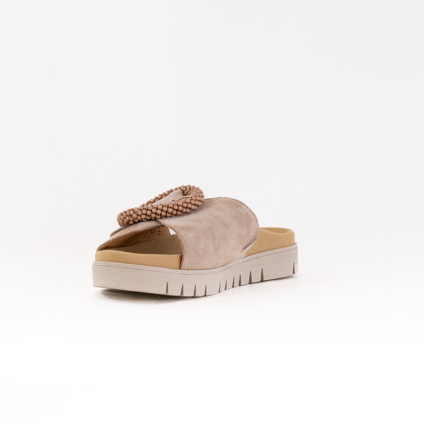 Gabor Women's 63.745 Caramel Sandals with Subtle Heel