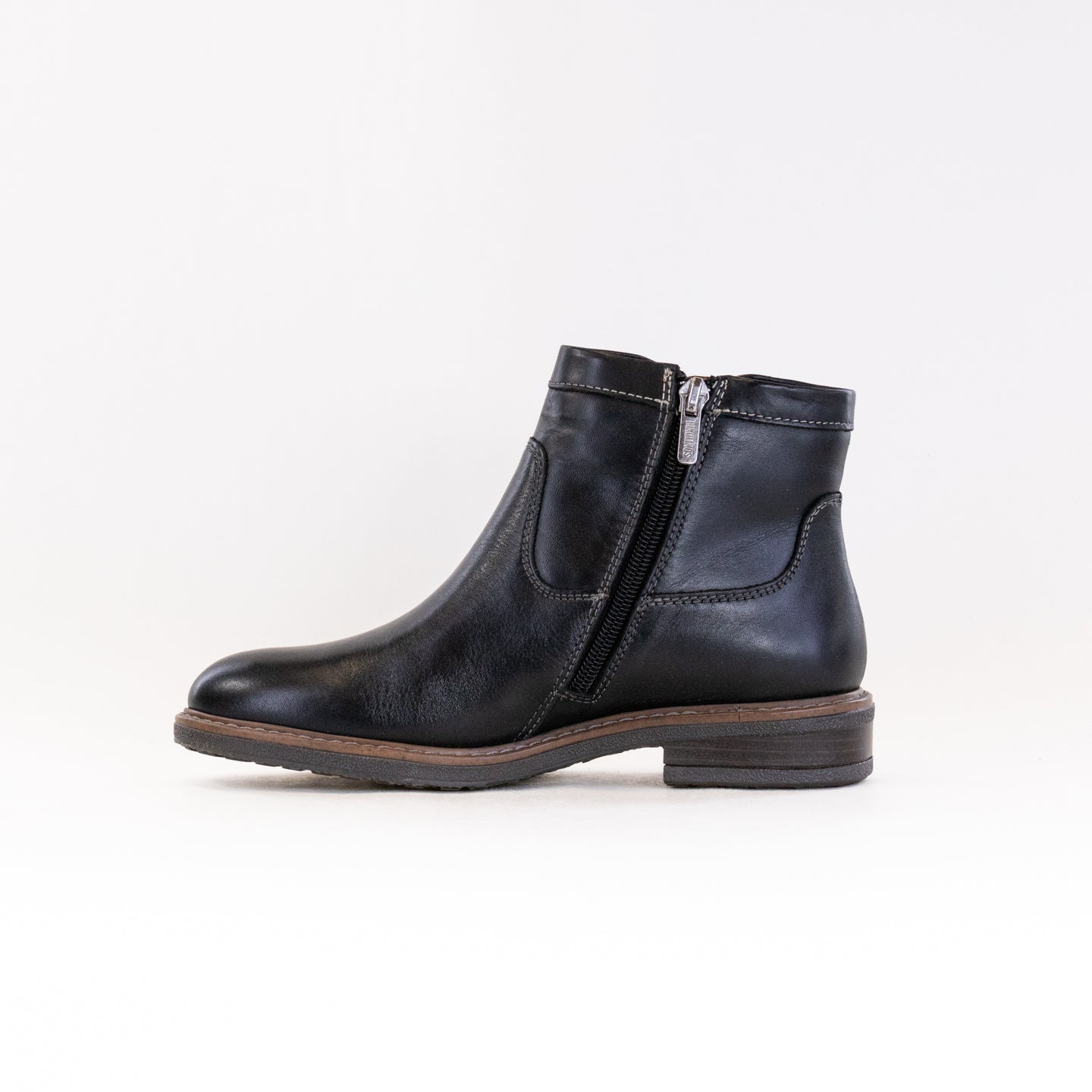 Pikolinos Women's Wide Aldaya Leather Boots - Black Calfskin