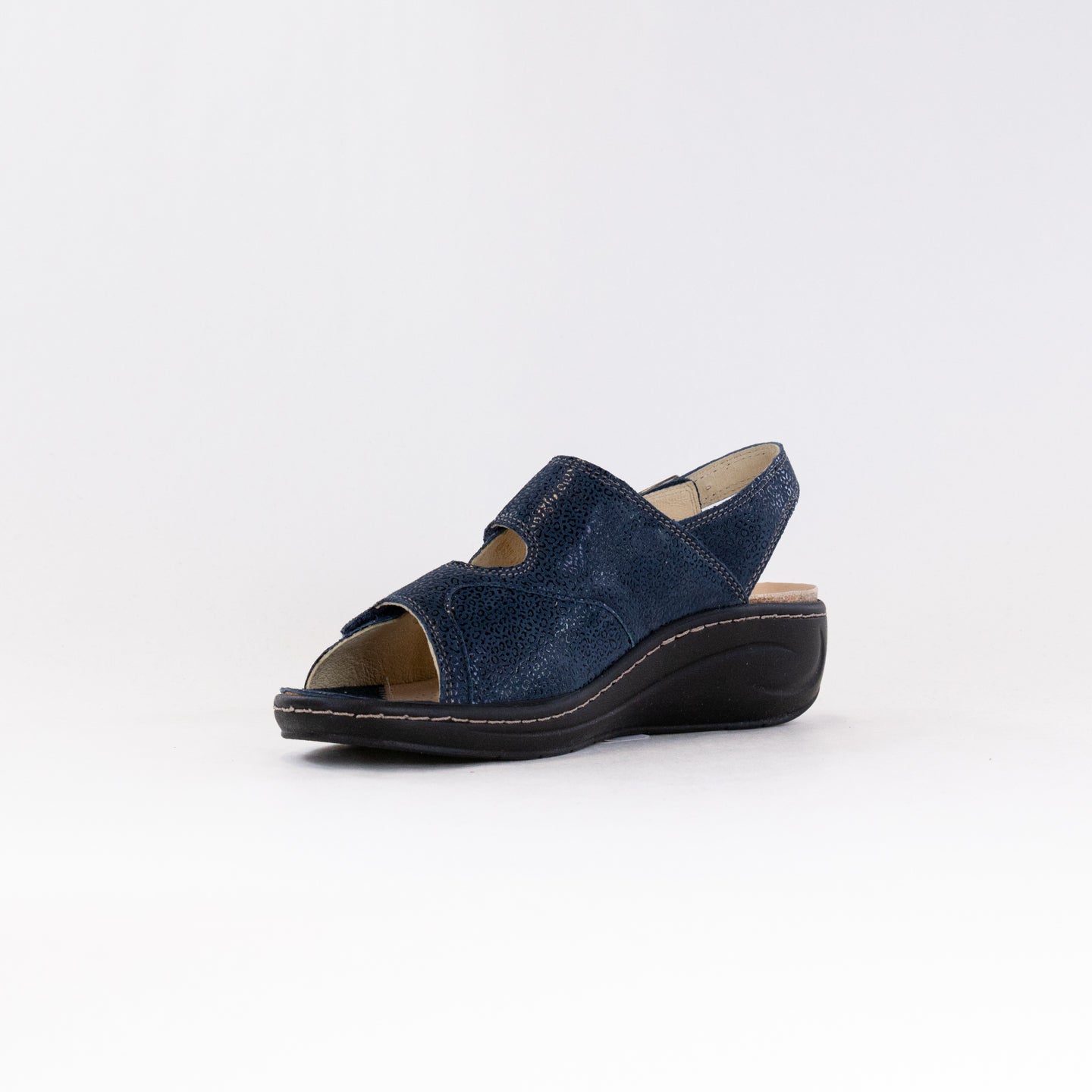 Women's Fidelio Vienna Marine Theo Casual Leather Backstrap Sandals