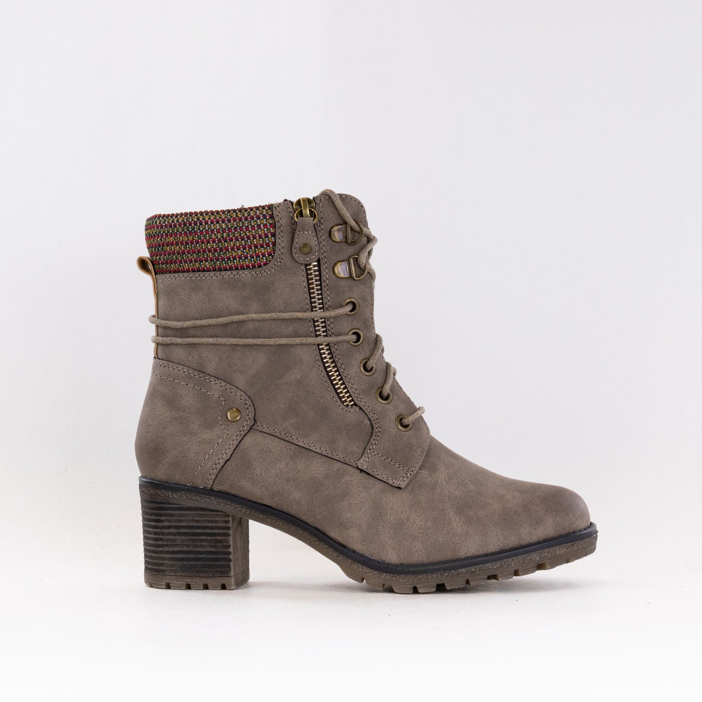 Spring Step Women's Hellewn Casual Mid Boots in Taupe Color