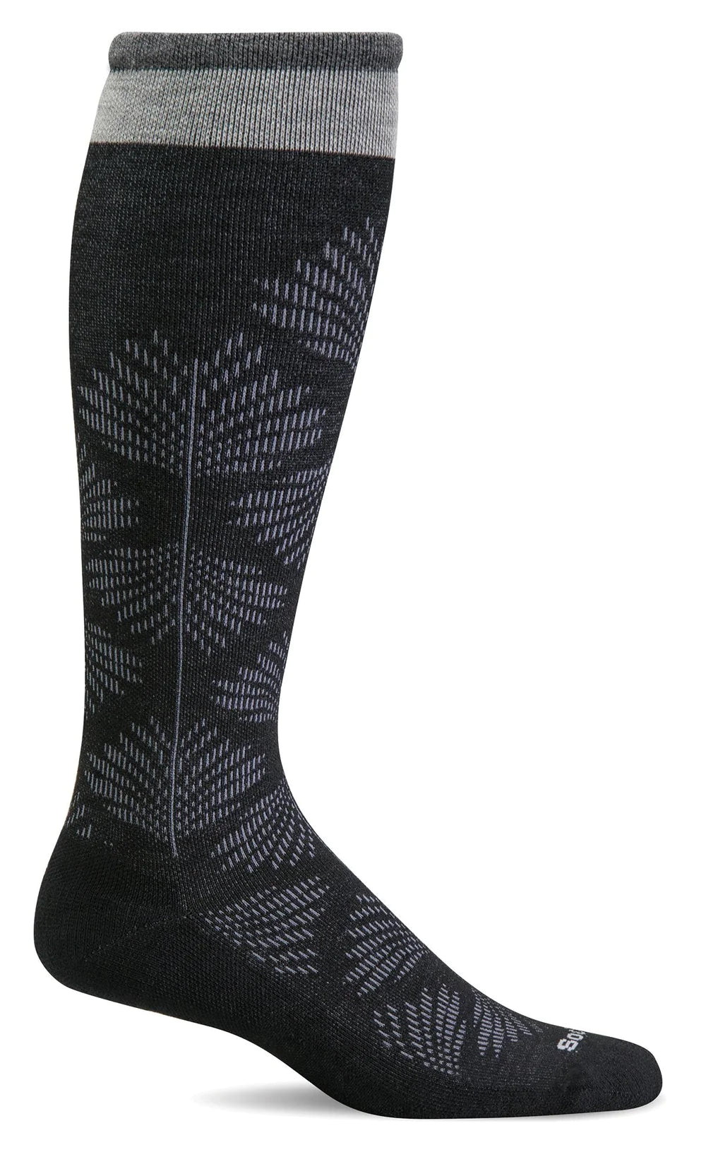Sockwell Women's Wide Calf Fit Full Floral Socks with Moderate Graduated Compression