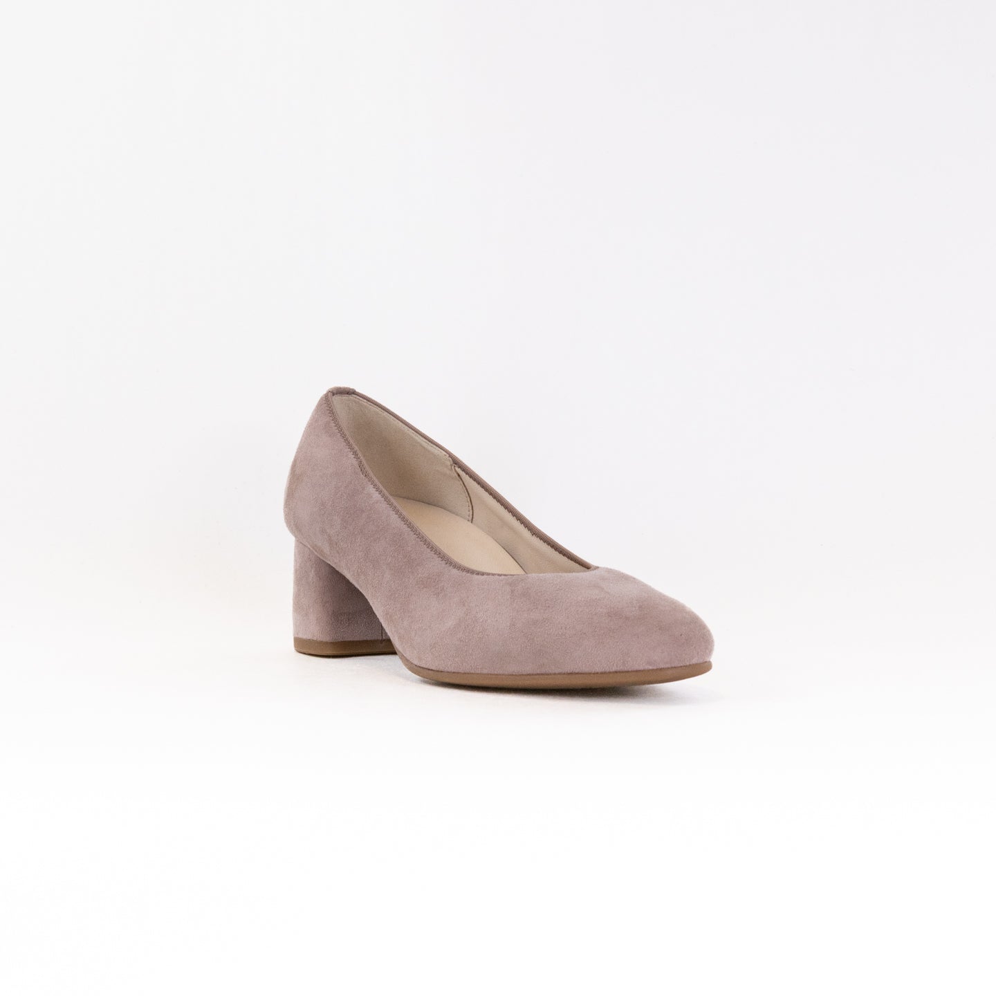 Gabor 92.170.35 Women's Dark Rose Suede High Heel Slip - on Pumps