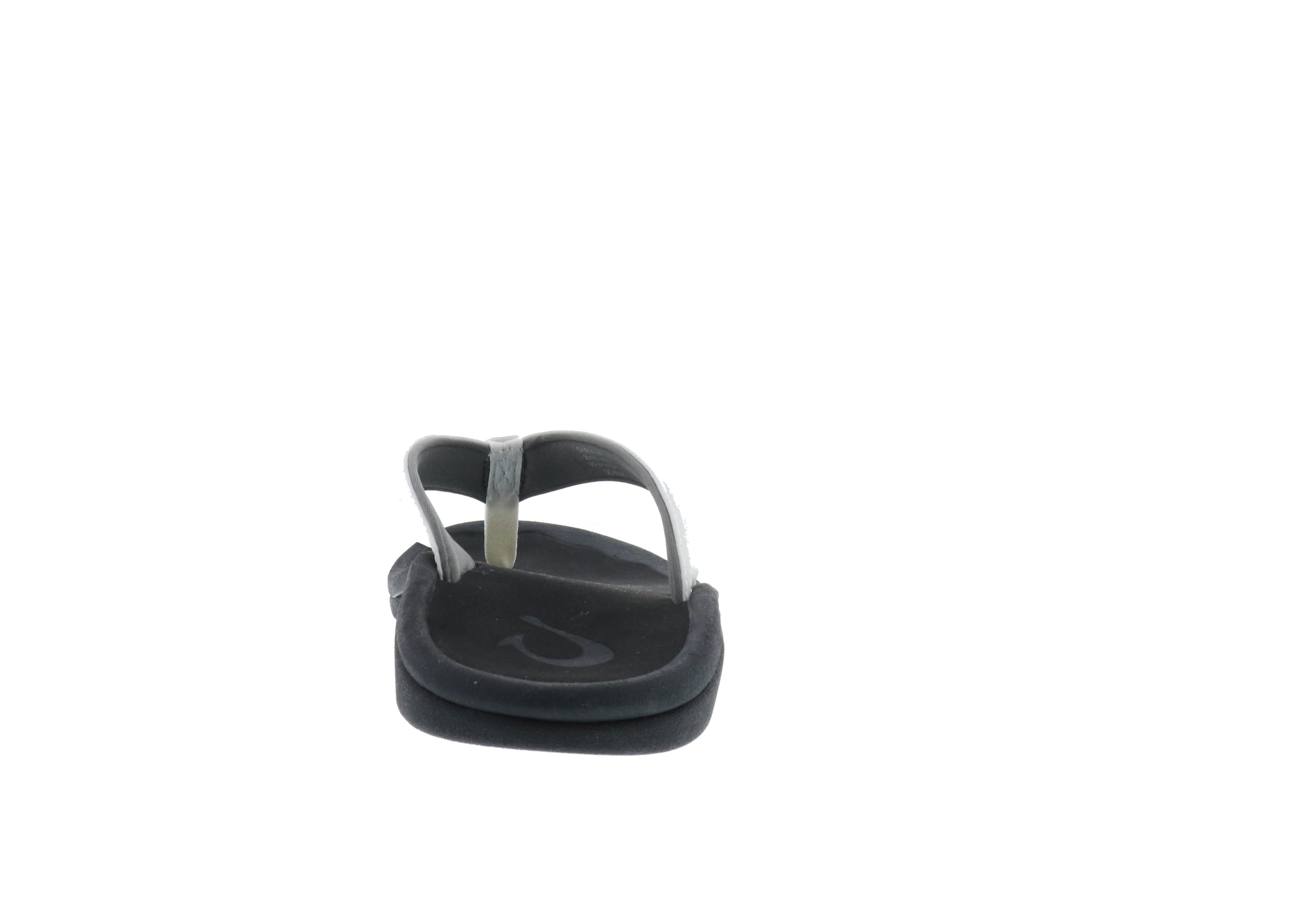 Olukai Women's 'Ohana Water - Resistant Beach Sandals in White/Black