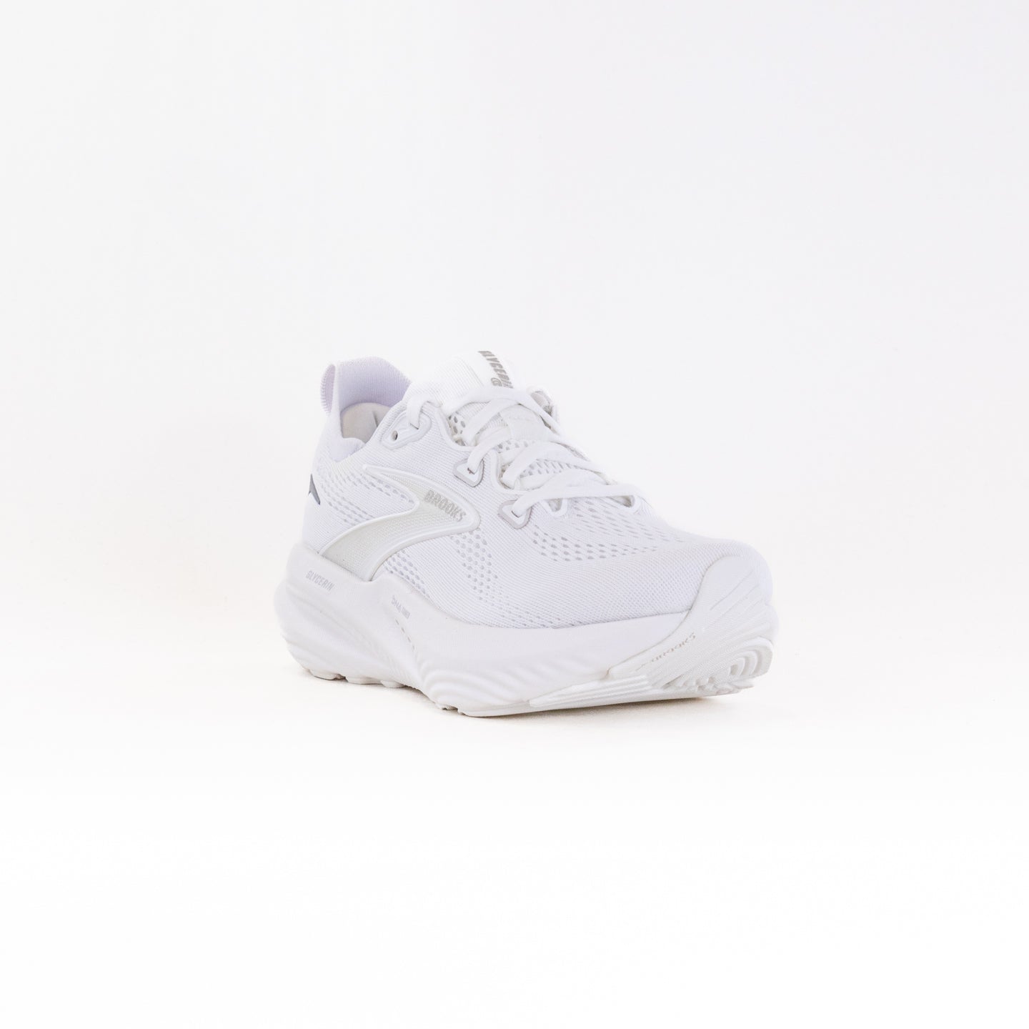 Women's Brooks Glycerin 22 Running Shoes in White/Grey