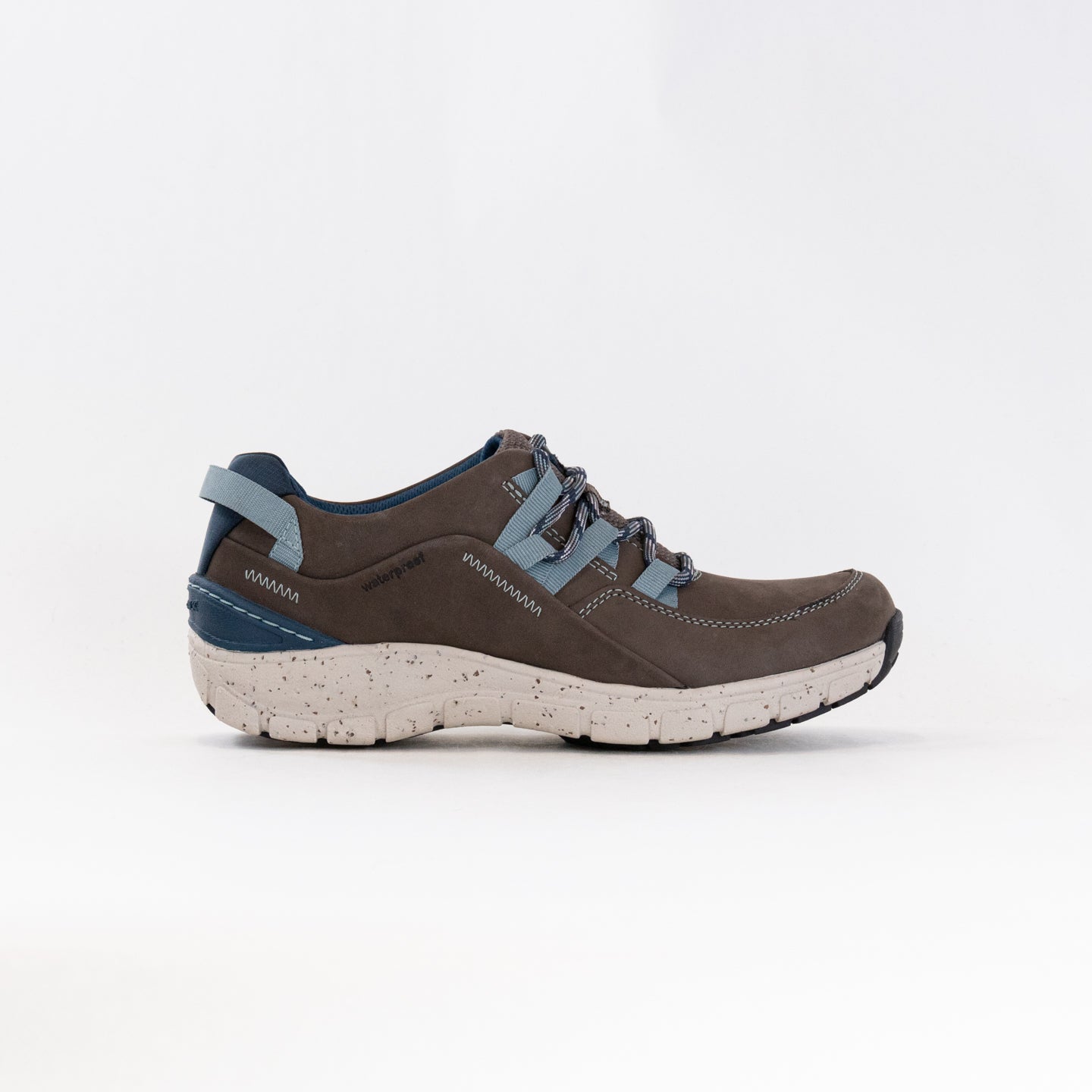 Women's Clarks Waterproof Wave Range Shoes in Stylish Taupe Combi